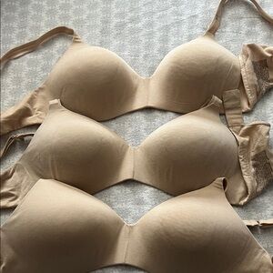 Hanes Women's Seamless Bra Set - Tan